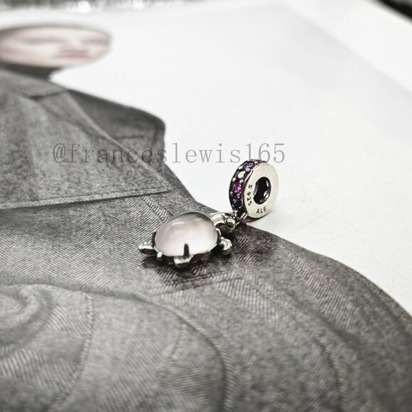 Pandora Murano Glass Pink Sea Turtle Dangle Charm - Picture 2 of 4